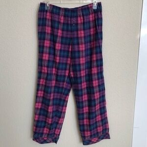 Victorias' Secret Women’s Cotton Plaid Flannel Lounge Sleep  Pajama Size L